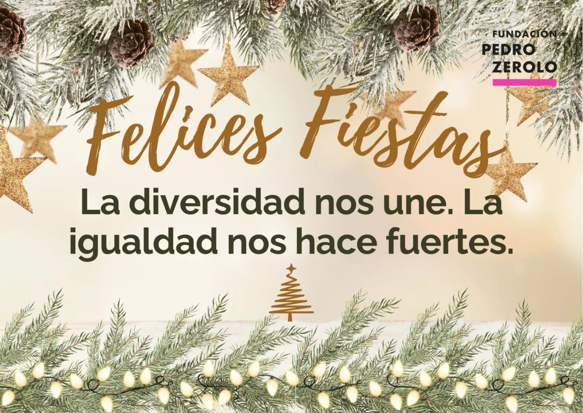📷 "La diversidad nos une. La igualdad nos hace fuertes."

En estas fiestas, en la Fundación Pedro Zerolo queremos celebrar todo aquello que nos une: el respeto, el amor y el compromiso con un mundo más justo y solidario.