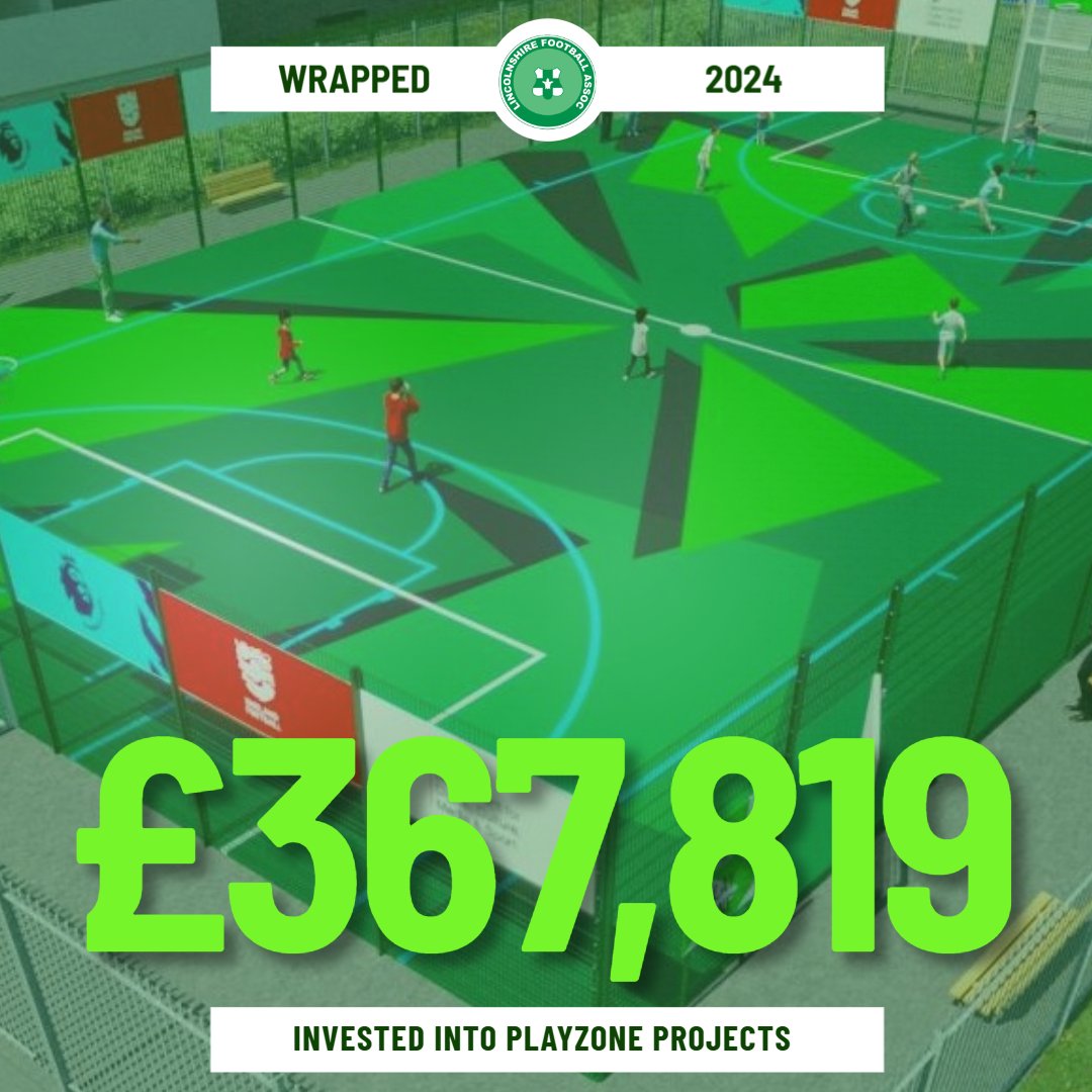 💷 2024 Wrapped: £367,819 Invested into PlayZone Projects! 🎉

This year, we’re thrilled to celebrate an incredible £367,819 investment into PlayZone projects across Lincolnshire! ⚽🌟

These funds are helping to create vibrant, inclusive, and accessible spaces for communities to