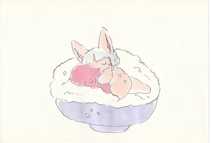 明太子ごはん。#イラスト #メイドインアビス 