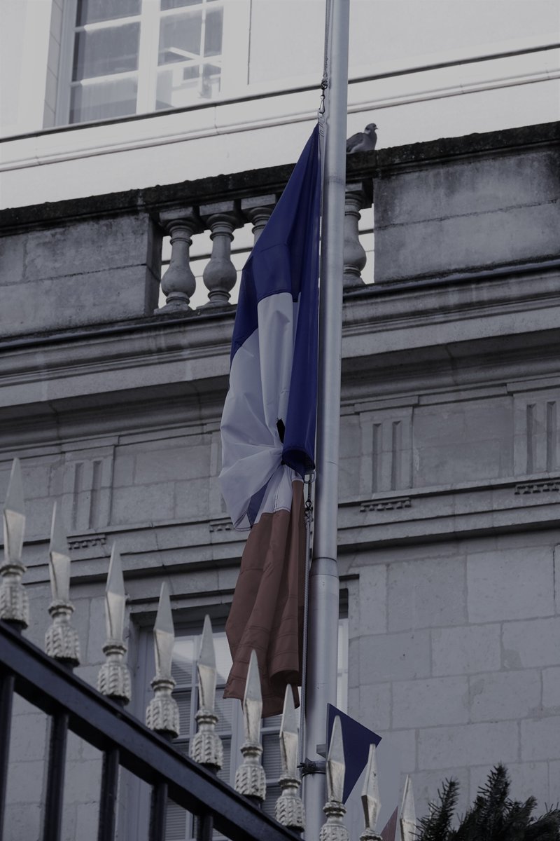 Préfet de Maine-et-Loire 🇫🇷🇪🇺 (@prefet49) on Twitter photo 🇫🇷⚫️#DeuilNational
E. Le Roy, Secrétaire Général de la Préfecture, <a href="/FlorenceDabin/">Florence Dabin</a>, Présidente du <a href="/Maine_et_Loire/">Département Maine-et-Loire</a>, ainsi que les agents de la préfecture et du Département, ont observé une minute de silence en hommage aux victimes du cyclone Chido qui a touché #Mayotte le 14 déc. 🇫🇷⚫️#DeuilNational
E. Le Roy, Secrétaire Général de la Préfecture, <a href="/FlorenceDabin/">Florence Dabin</a>, Présidente du <a href="/Maine_et_Loire/">Département Maine-et-Loire</a>, ainsi que les agents de la préfecture et du Département, ont observé une minute de silence en hommage aux victimes du cyclone Chido qui a touché #Mayotte le 14 déc.