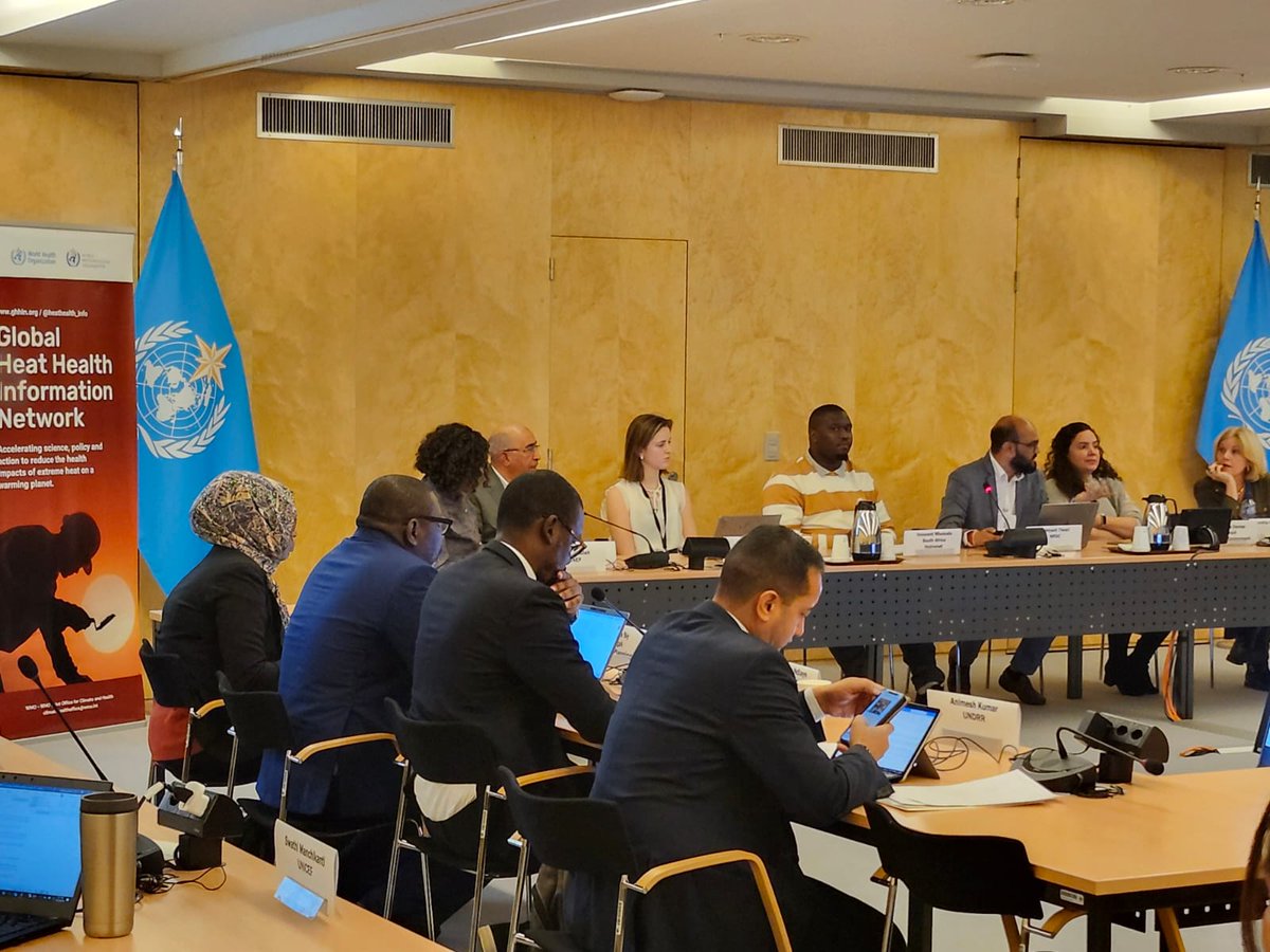 NRDC_India's tweet image. #ClimateDialogue #ExpertInFocus #NewThread

Last week, @UNDRR, @WMO, @heathealth_info &amp;amp; Centre of Excellence Climate &amp;amp; Disaster Resilience hosted an Extreme Heat Risk Reduction Technical Consultation in Geneva. @ABhiyant_Tiwari spoke about @NRDC's work on #extremeheat in India.