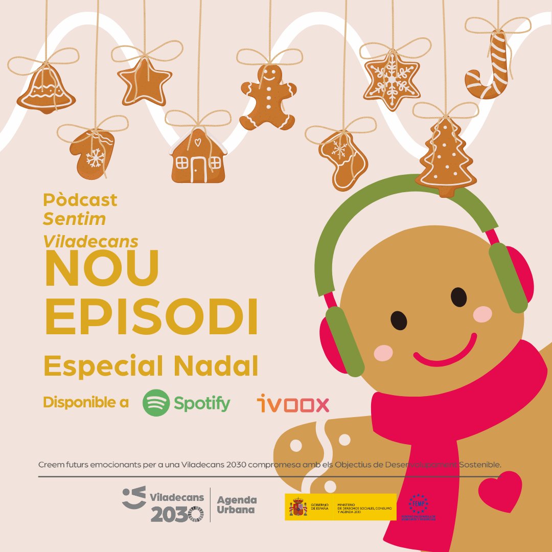 🎧 Nou episodi de Sentim Viladecans! 

Un episodi molt especial on parlem del #NadalViladecans i de com a Viladecans, tu ets l'estrella d'aquestes festes😊🎁🌟 

Ja disponible a Ivoox i a Spotify 📲viladecans.cat/sentimviladeca…

Bon Nadal a tothom! 🎅