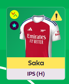 Who is your best Saka replacement (if he is out for long)?