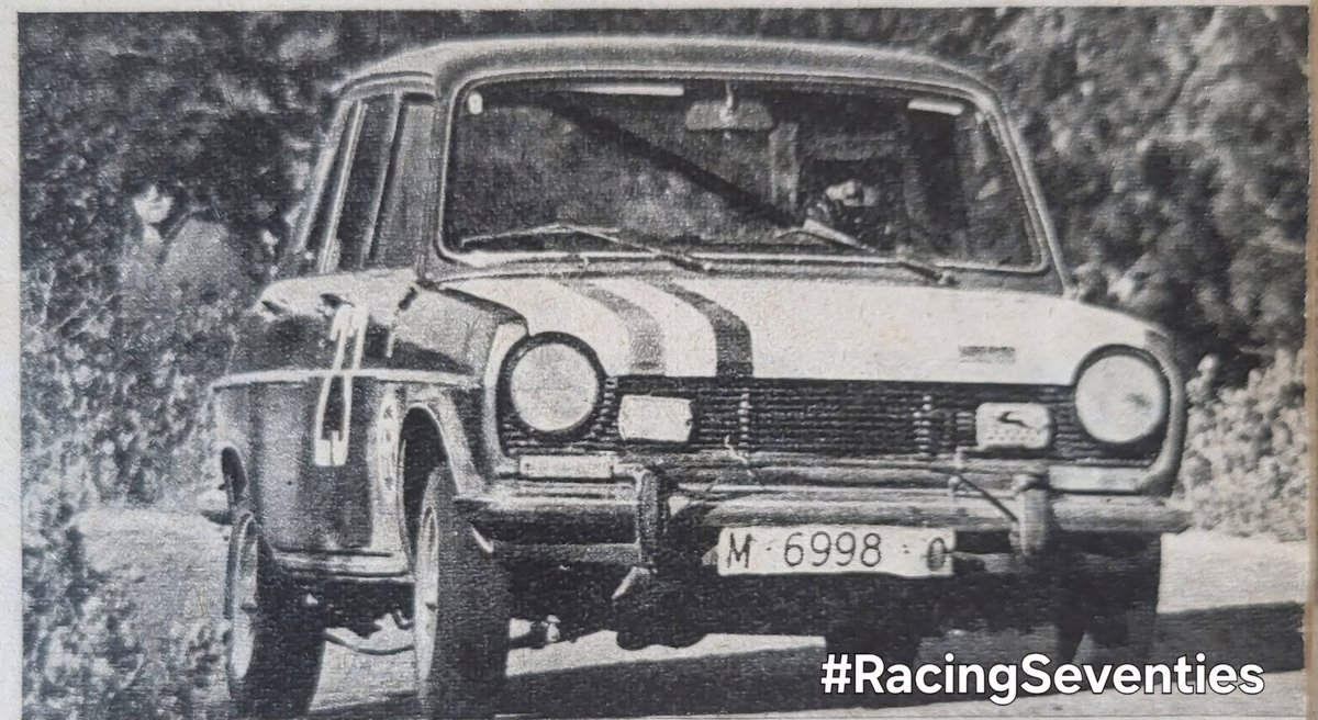 Raul_Olivan's tweet image. #racingseventies 1973... Genio Ortiz con el coche de Oñoro.... subida Garbi y desafío Simca #Simca1200
