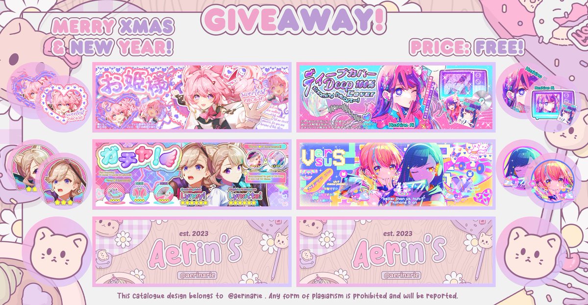 RTs appreciated, tysm! 🌹✨ #zonauang️ #zonaba

Hello all~! :3 In celebration of the upcoming Christmas &amp; New Year, Aerin is hosting a GIVEAWAY FREE LAYOUT 2D yippie~! Please read the rules in the ALT of the 1st slide to join, thank you bububs 🥺💗