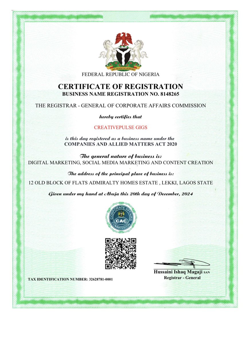 creativepulseg's tweet photo. We are thrilled to announce that CreativePulse Gigs is now officially CAC certified! 🎉✨ This is a major milestone for us, and we couldn’t have done it without your unwavering support and trust. Here’s to new opportunities, and brighter future #CreativePulse #CACCertified https://t.co/KGurCDedqa