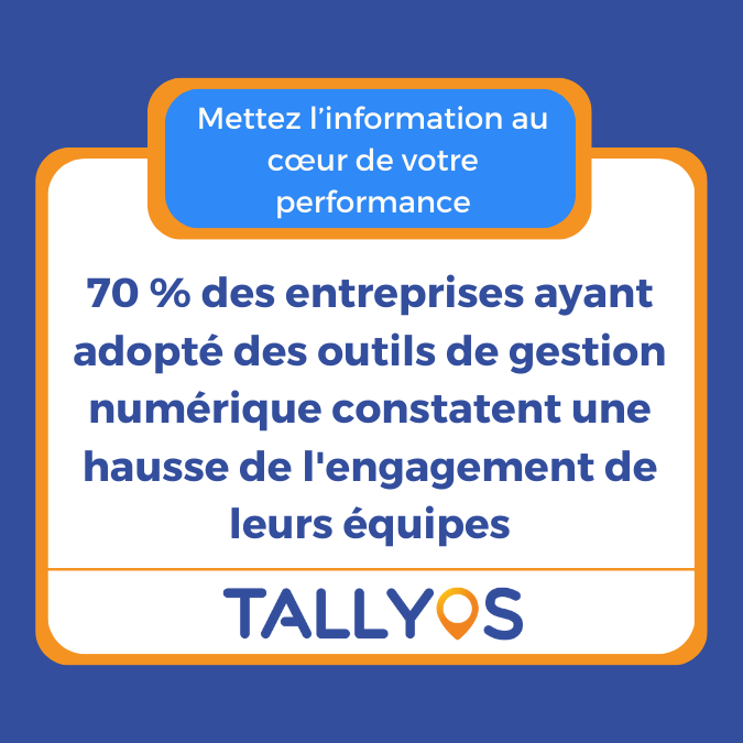 🌟 Mettez l’information au cœur de votre performance 🌟

📊 70 % des entreprises ayant adopté des outils de gestion numérique constatent une hausse de l'engagement de leurs équipes.

Pour en savoir plus, n'hésitez pas à consulter l'article de psico-smart: zurl.co/sVMSL