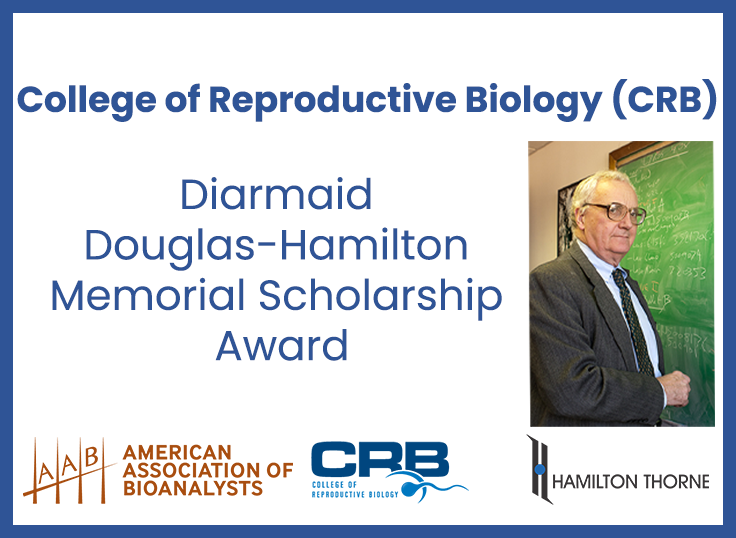 We’re excited to partner with the <a href="/CollegeReproBio/">CRB</a> with the CRB Diarmaid Douglas-Hamilton Memorial Scholarship, that honors the legacy of our late CTO, SVP of R&amp;D, and co-founder, Diarmaid Douglas-Hamilton.

Apply today! hamiltonthorne.com/crb-douglas-ha…