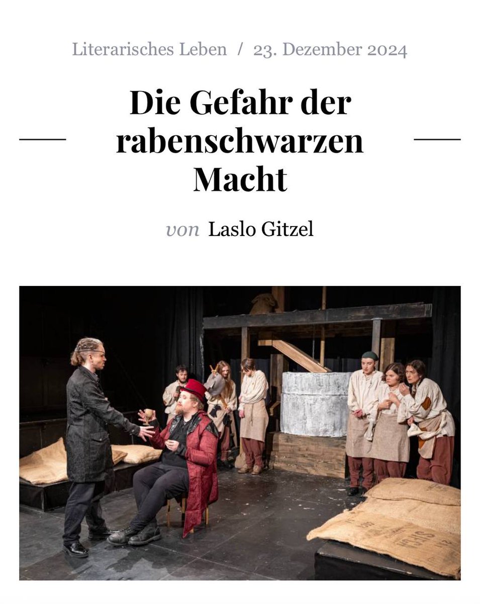 Das ThOP bringt Otfried Preußlers »Krabat« auf die Bühne. Eine Geschichte über die Verführung von Macht und die Gefahren, die damit einhergehen. In der Besprechung von Laslo Gitzel erfahrt ihr, ob die Inszenierung gelungen ist: litlog.de/die-gefahr-der…