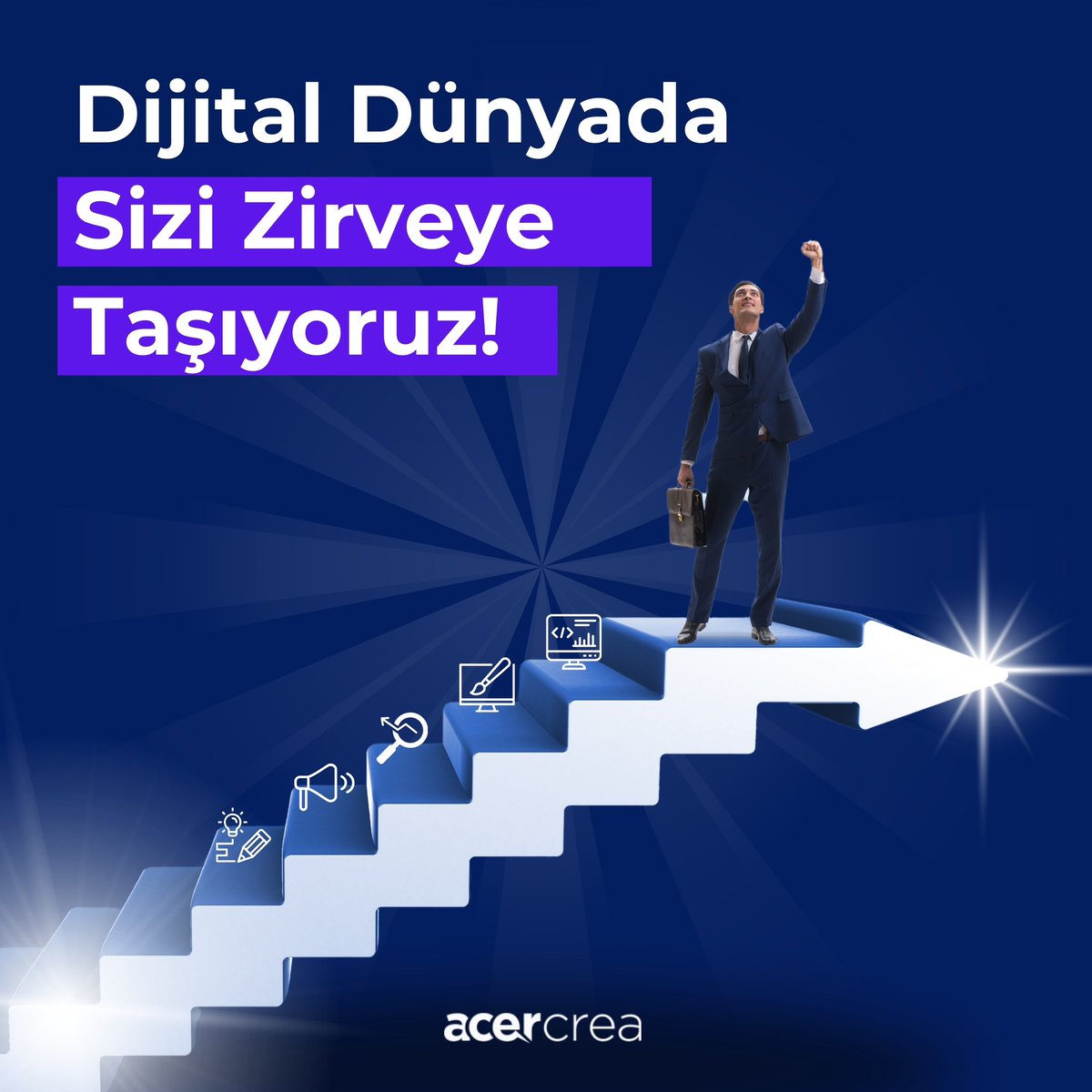 Her işin bir sırrı vardır; başarıya ulaşmanın sırrı ise doğru adımları atmaktır. 👣
 
AcerCrea olarak, dijital dünyada sizin için bir “başarı merdiveni” inşa ediyoruz. İlk basamaktan en tepeye kadar sizinle birlikteyiz!

🌐 acercrea.com
📞 0545 575 49 04
 
#AcerCrea