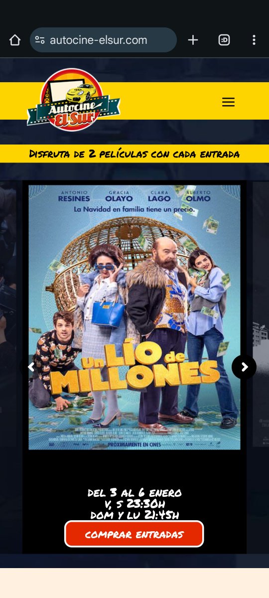 AutoCineElSur's tweet photo. Próximas películas #autocineelsur

#Sonic3 💙 y  #QuiénEsQuién ❓
#BetterMan 🐵 y #UnliodeMillones 🤑

Entradas ya a la venta https://t.co/s2pOCW69EI https://t.co/TQGZ1TpvZL