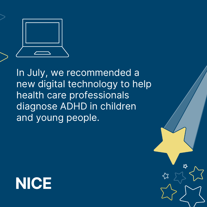 NICEComms's tweet photo. We’re picking out our biggest stories from 2024 – In July we recommended a new digital technology to help diagnose ADHD in children and young people.

In August we approved the world’s first gene-editing therapy for patients with severe beta-thalassaemia.

#NICEin2024 

[3/4]