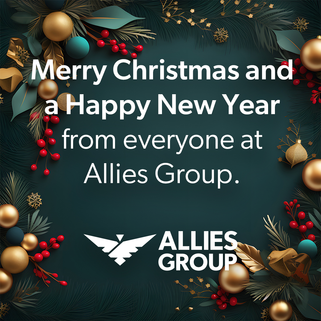 It’s been an incredible year at Allies Group! Before we switch off for the year, we want to thank our clients, team, and followers for your support and inspiration.

Wishing you all a peaceful holiday season! 🎄✨

Our office re-opens on 2 January and we'll be raring to go!