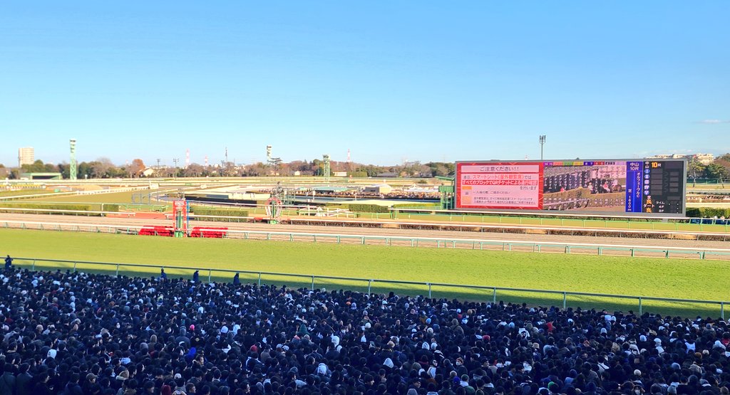 7mi2saking's tweet photo. 有馬記念
指定席当たりました
ウェルカムチャンス当たりませんでした
UMAJO行けませんでした
ターフィーショップ行けませんでした
馬券当たりませんでした

カッコイイ馬達の勇姿を観るだけで本当に幸せでした https://t.co/ZYHk55h3Ve