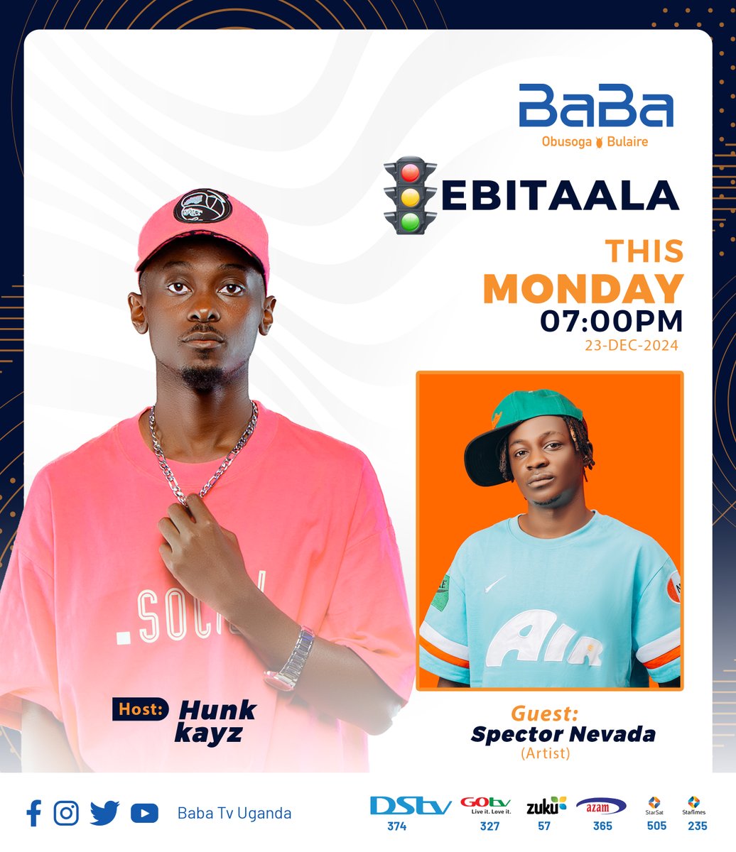 On Today's episode of Ebitaala!  Don't miss out as Hunk Kayz dives into the latest celebrity gossip and our exclusive interview with Ugandan artist Spector Nevada. #BabaTVUpdates