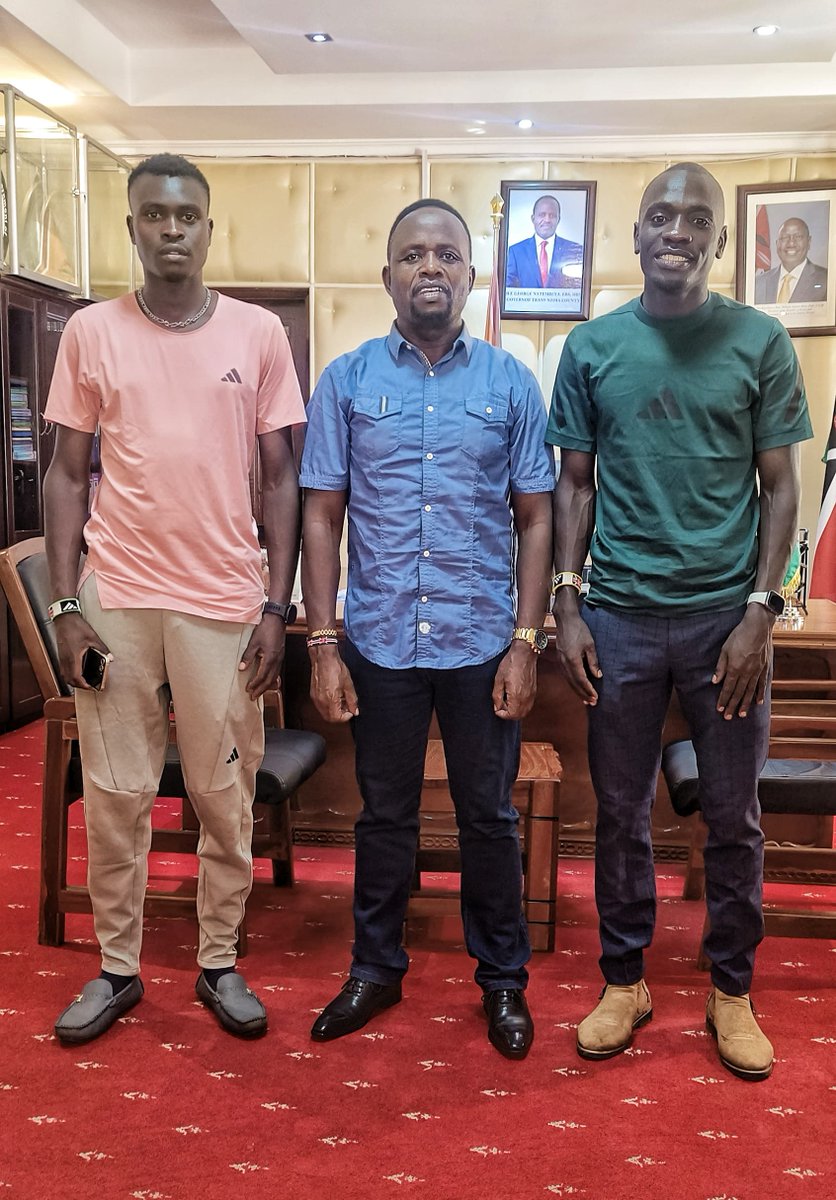 Thank you, Emmanuel Wanyonyi, for visiting me this Afternoon in my office. My administration remains steadfast in its commitment to nurturing and promoting talent. This is why we continue to make significant investments in sports infrastructure and talent development.

Wanyonyi
