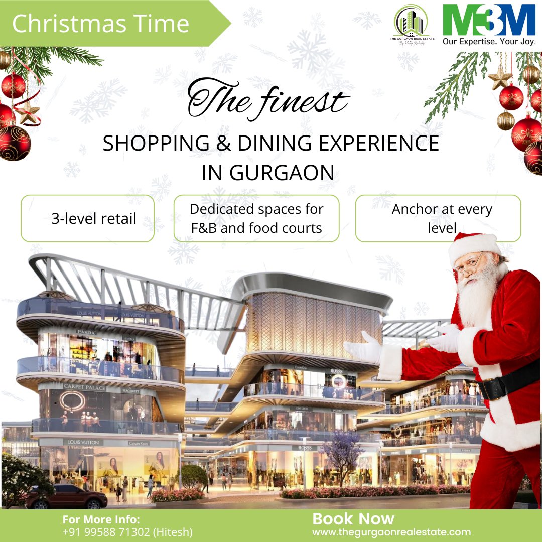 realestategg89's tweet image. Elevate your festive season with 3-level retail luxury! Experience the finest shopping and dining destination in Gurgaon

Book your space now!
📞 Call Hitesh: +91 99588 71302
🌐 Visit: thegurgaonrealestate.com

#ChristmasGurgaon #LuxuryRetail #ShopAndDine #MerryChristmas