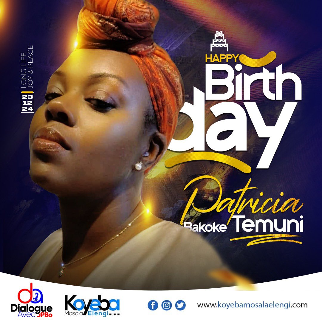 Joyeux anniversaire « Mme Pensée du jour »… Mapamboli en vrac et en gros… Elle se bonifie avec les années, notre Patricia, comme un bon Don Petrus… Santé-Sagesse-Succès à toi.. Toko kufela wapi, maman??? <a href="/TemuniP/">Patricia Bakoke Temuni</a>, <a href="/JPBodjoko/">Jean-Pierre Bodjoko</a>, <a href="/AbouPatriote/">Abou Patriote</a>, <a href="/benbabunga/">Benjamin Babunga Watuna</a>,