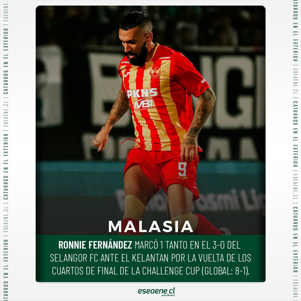 eseaenecl's tweet photo. #CaturrosEnElExterior: Otro gol de Ronnie en triunfo del Selangor en la Challenge Cup 🗺🇳🇬 #VolveremoSW #SW2024. https://t.co/5SE6lLeb75