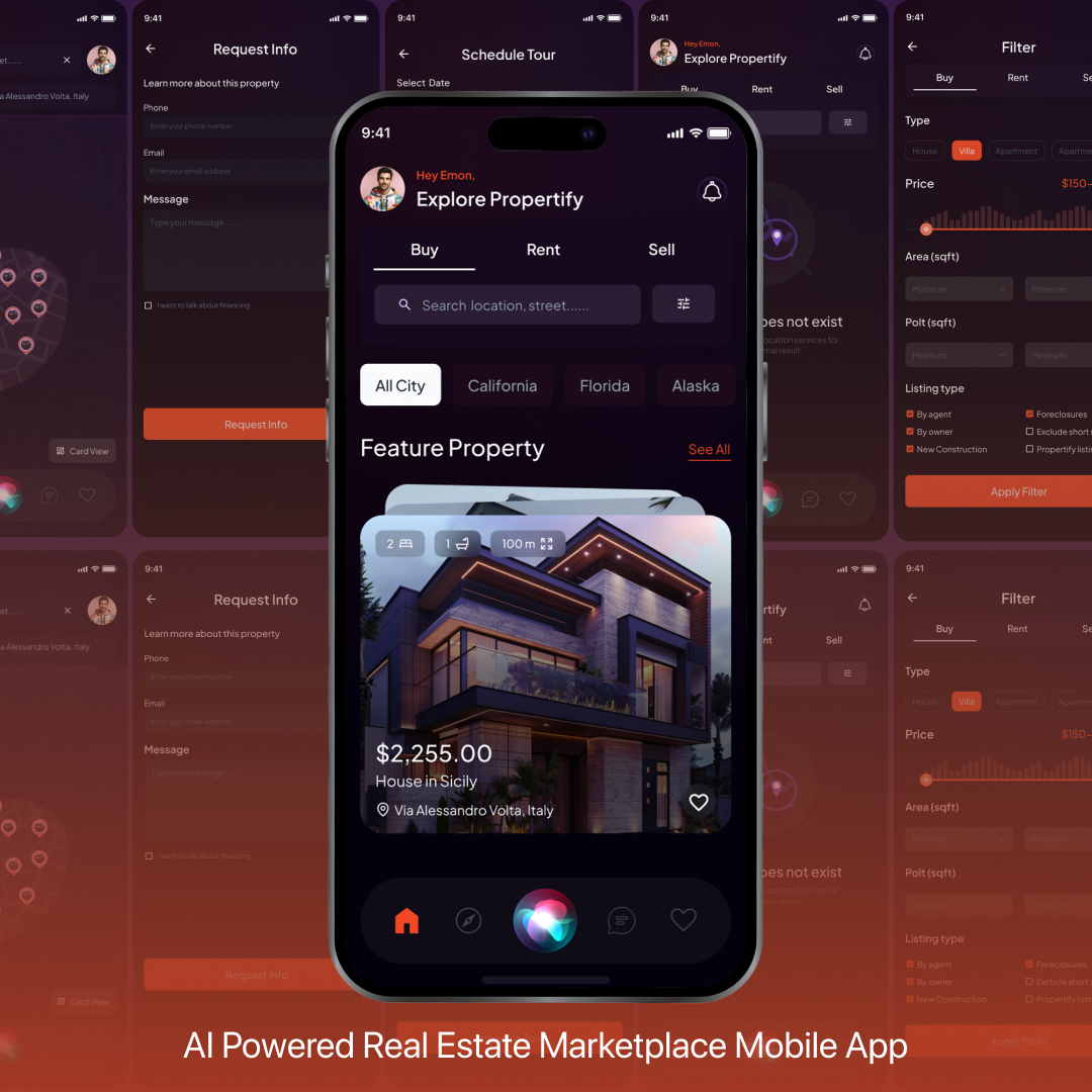 ideatedlab's tweet photo. Ai Powered Propertify Real Estate Marketplace Mobile App.

If you need anything from an app to website design, we can help!
📩 hello@ideatedlab.com

Check comment for Behance Case Study
#RealEstate  #realestatetech #realestateagent  #realestatewithai #smartsearch #homefinder https://t.co/UY8L84C1Vx