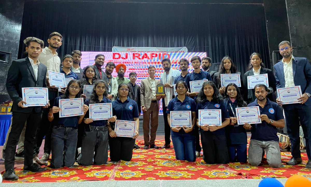jruchika56's tweet photo. LPUNSS Volunteers Shine at 9th National Level Competition Organized by Louis Braille Welfare Association https://t.co/USvv1Yw4vg