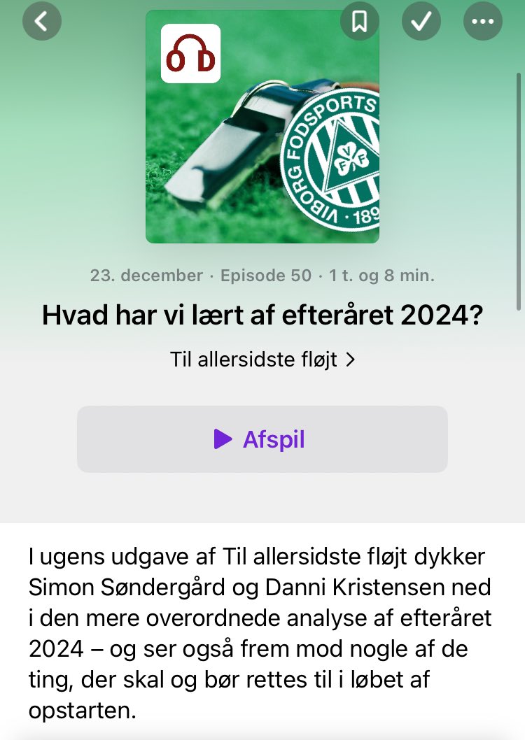 Til Allersidste Fløjt byder på lytning til juledagene. Vi ser tilbage på efteråret - og frem mod opstarten. Lyt med #viborgff #sldk
