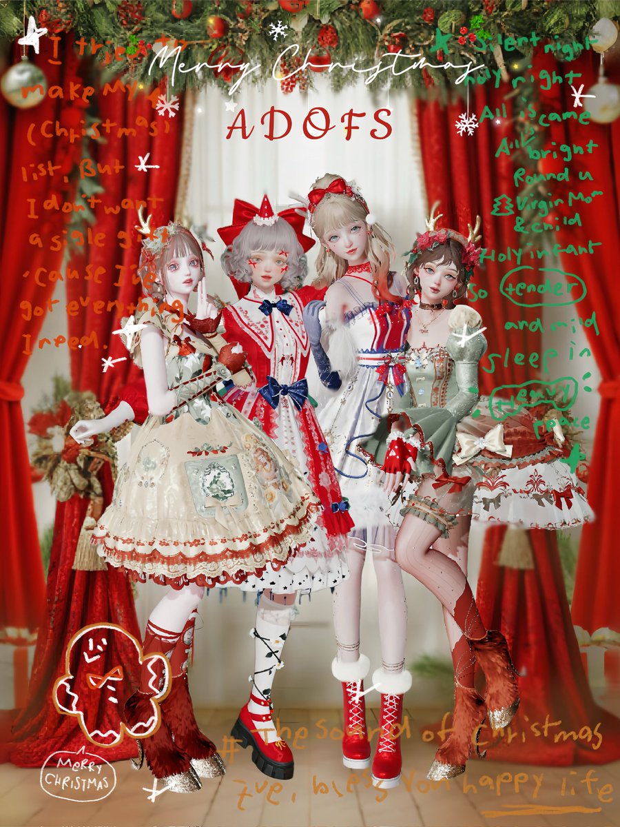 ADOFS_KRPR's tweet photo. 🎅🏻🪜⋆🪵⋆ 
𝐀𝐃𝐎𝐅𝐒 より愛をこめて…

⸜ 🎄𝑀𝑒𝑟𝑟𝑦𝑋'𝑚𝑎𝑠🎅🏼⸝‍
．
リプ欄にささやかなクリスマスプレゼントをご用意しました♡

素敵なクリスマスになりますように⋆✦ 🎗️
．
#キラパラ #キラパラモデル #ADOFS 
#アドフス https://t.co/ks0t3PK9Es