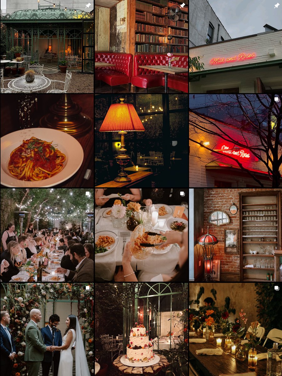 One of the 7 tips to help your restaurant stand out and attract more event reservations is to Promote Your Event Offerings on Social Media! 💒💃💍

An excellent example of effective social media promotion comes from <a href="/milkandroses/">Milk and Roses</a> in New York!

Their Instagram account features