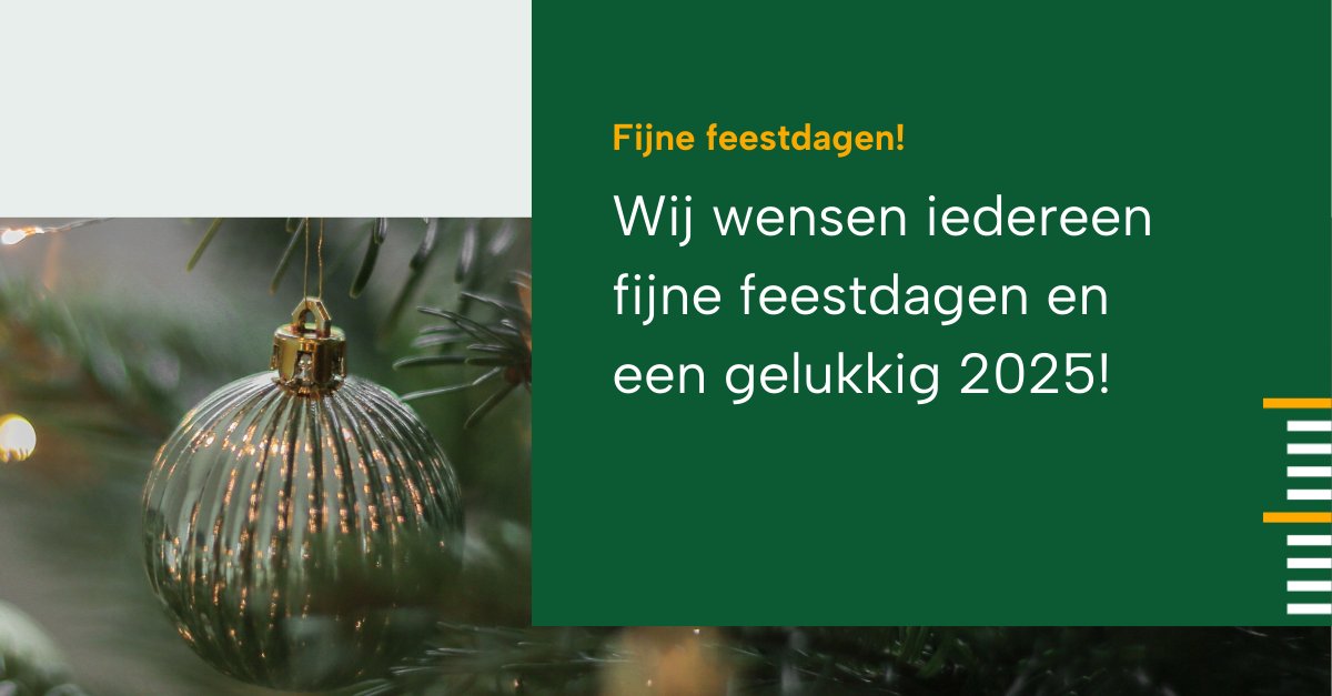 Wij wensen iedereen fijne feestdagen en een gelukkig 2025! We zien je graag weer in het nieuwe jaar! 

Kijk voor onze openingstijden tijdens de feestdagen op: deomgevingsadviseurs.nl/contact