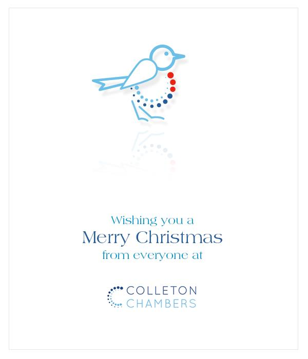 Merry Christmas and Happy New Year! We will be closing chambers at midday for a festive break and re-opening on Thursday 2 January 2025.