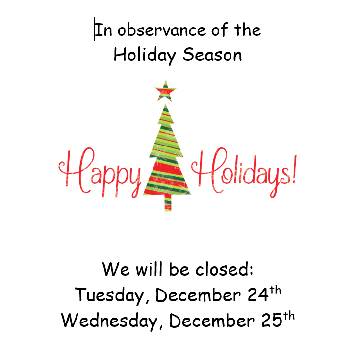 sfagentstorm's tweet photo. 🎅 Ho ho ho! 🎅 Our office will be closed Tuesday, December 24th &amp; Wednesday, December 25th, as we embrace the season and enjoy some quality time with our loved ones! Happy Holidays!  🎁❤️ 🎄

 #HolidaySeason #HappyHolidays #RobertaStormStateFarm #StormInsurance #TeamStorm https://t.co/vMSdEGGcqG