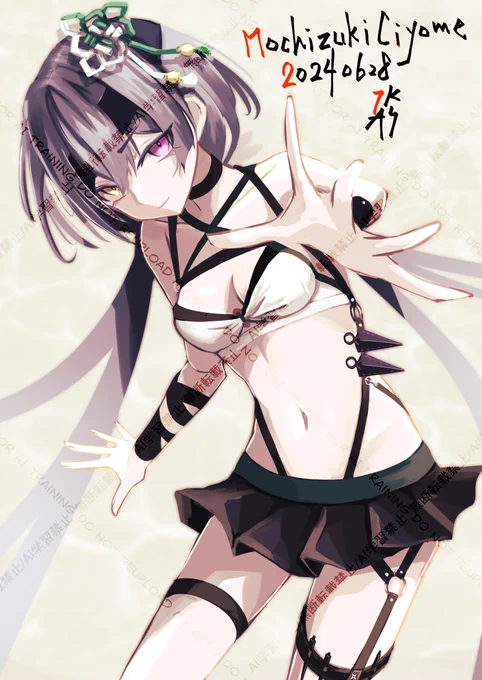 クリスマスイベント中に宝具5になった望月千代女ちゃん #寒い時こそ水着絵を貼ろう#FGO 