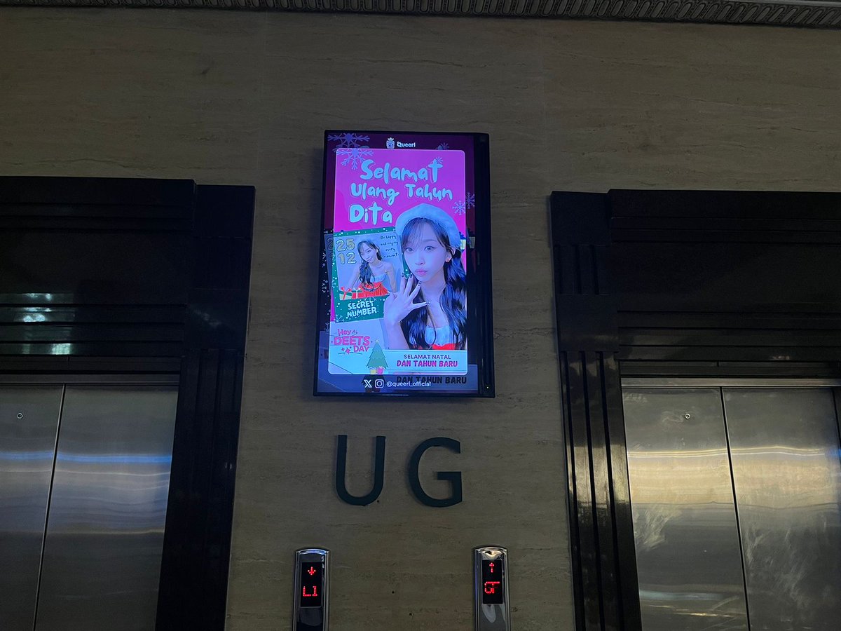 queeri_official's tweet photo. #SECRET_NUMBER #DITA
Support Fans 

"DITA Birthday"

Ad Location: TV Lift Jogja City Mall, Yogyakarta 
Ad Period: December 23-29, 2024

#Queeri #Queeri_Proof https://t.co/NWTQwCvMOp