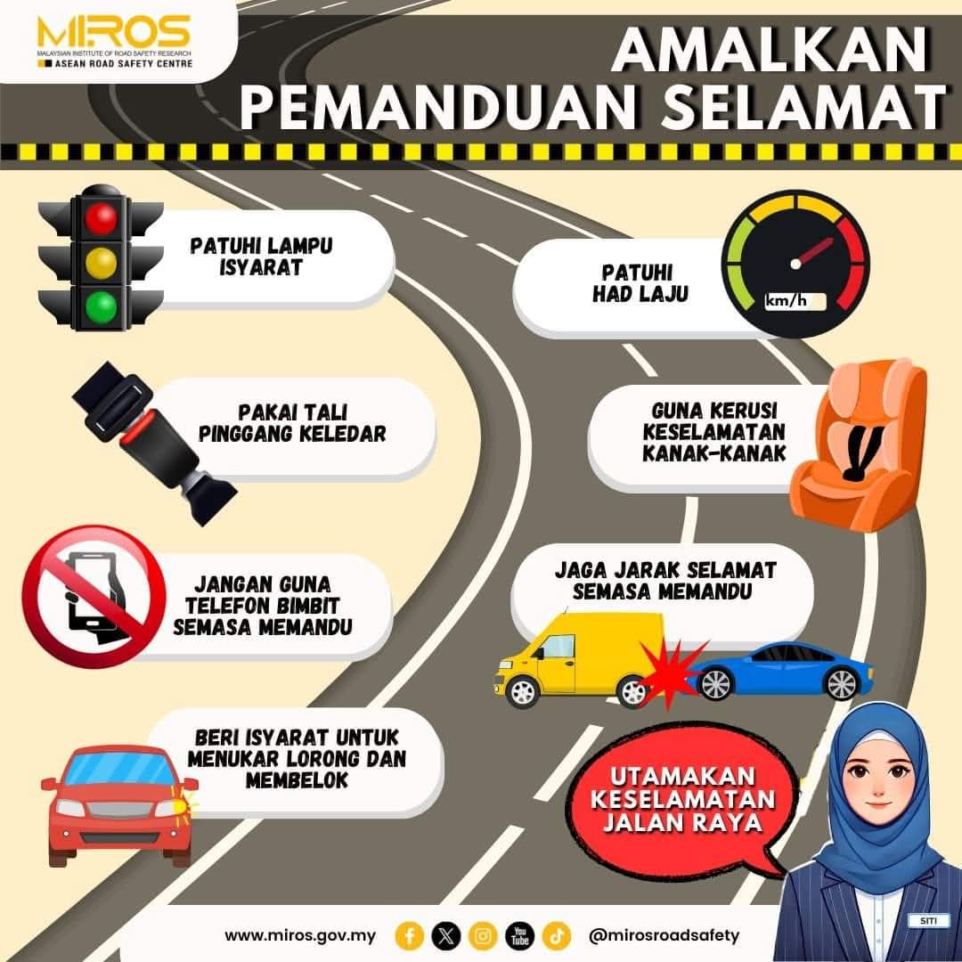japenbbsppj's tweet image. AMALKAN PEMANDUAN SELAMAT

UTAMAKAN KESELAMATAN JALAN RAYA

#MIROS
#MalaysiaMadani
#TaatSetia 
#JaPenWPKLP
#PPDBBSP
#KLCeria