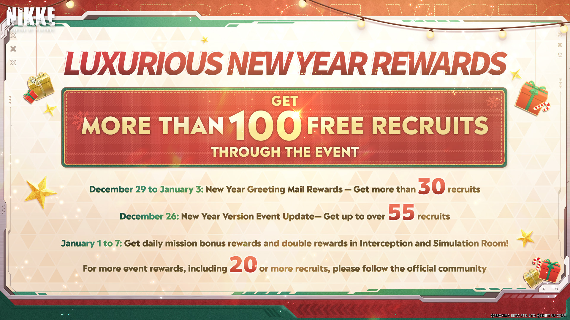 GODDESS OF VICTORY: NIKKE on X: &ldquo;【New Year Version Rewards 