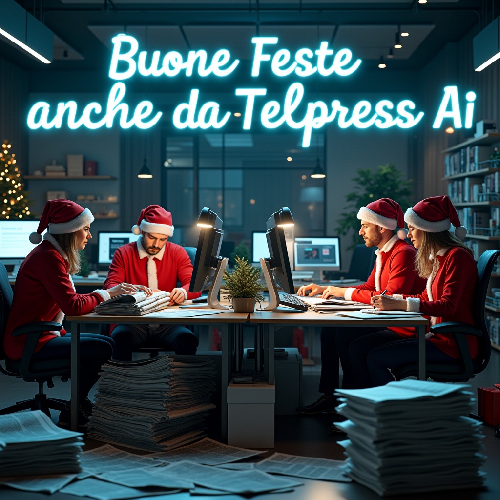 telpress's tweet image. Buone feste da Telpress! ✨

Un augurio speciale realizzato da Telpress AI. ❤️
per un futuro sempre più innovativo e sostenibile!

#telpress #telpressitalia #tecnologia #informazione
#comunicazione #socialmedia #digitale #notizia