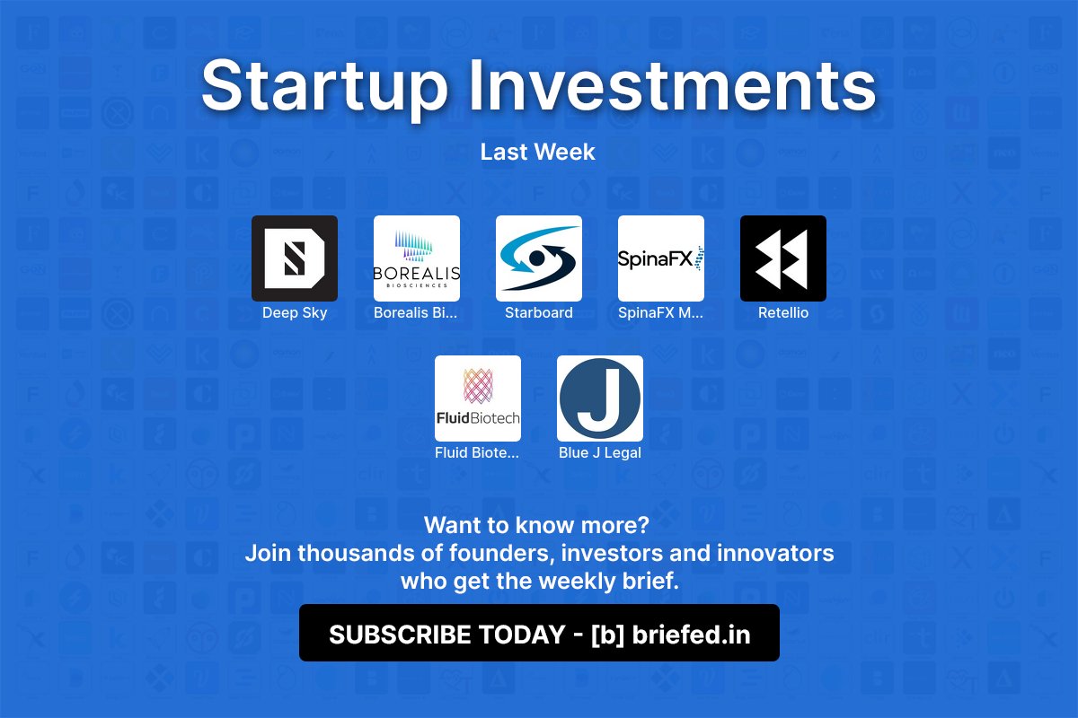 Here are the 🇨🇦 tech investments from last week!

Want to know more?
Latest trends: brf.fyi/3B6ELDH
Newsletter: brf.fyi/377k7bL