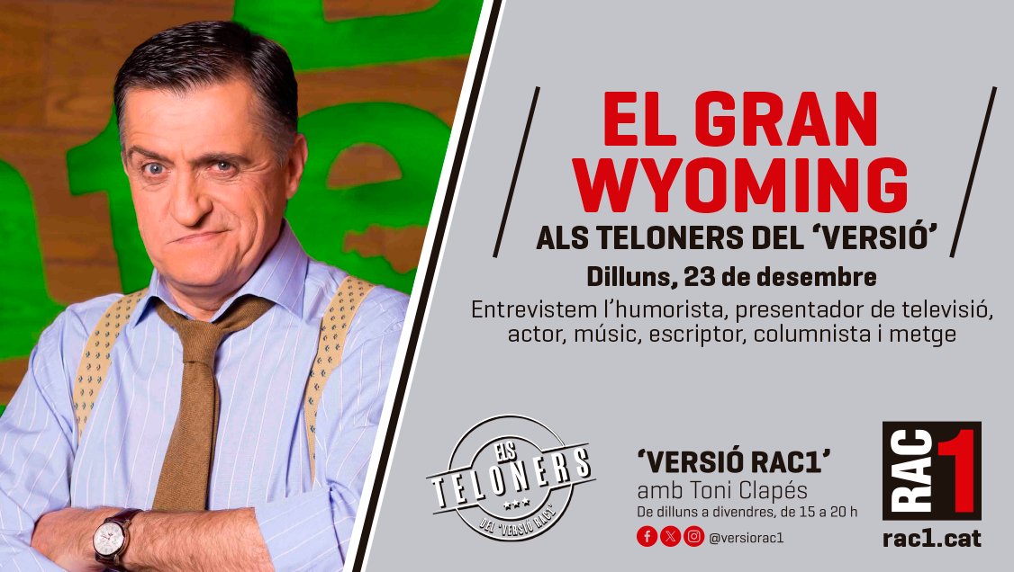 📌 AVUI, ALS TELONERS DEL 'VERSIÓ'...