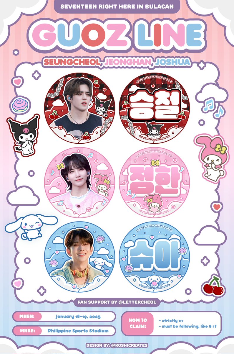 lettercheol's tweet photo. Seventeen [Right Here] in Bulacan ⋆˚✿˖°

ღ fan support by @lettercheol
  ╰ January 18 - 19, 2025

to claim:
     mbf, rt &amp; like
     strictly 1:1

see you, carats! ♡

#SEVENTEEN_RIGHT_HERE_IN_BULACAN 
#SVT_RIGHT_HERE_IN_BULACAN https://t.co/Ctll3Gcu90