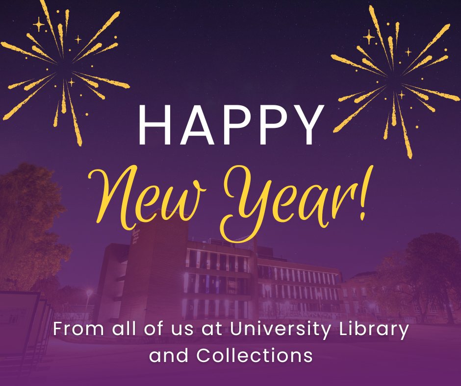 Happy New Year from all of us at Durham University Library and Collections 🎇🥳 #DULib #NewYear