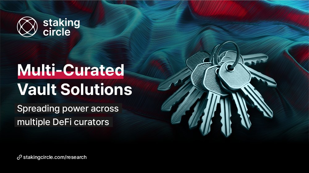 stakingcircle's tweet photo. What if your financial decisions could rely on a team of curators and experts? Sounds a lot less stressful, right?

That's the concept behind multi-curated vaults. They distribute decision-making among curators, reduce risks, diversify strategies, and allow both large and small curators to participate.

This eliminates the vulnerabilities of relying on a single decision-maker.

Protocols like @SymbioticFi and @InceptionLRT are pioneering these decentralized solutions and setting the tone for the future of restaking.

Read our complete article, or listen on Spotify and YouTube! 📝🎧📺 👇👇