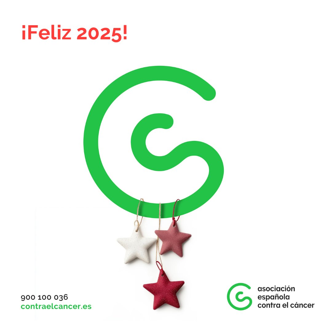 ¡Feliz  año! 
Gracias por seguirnos y hacer posible que nuestros mensajes lleguen a las personas que los necesitan
#TodosContraelCáncer #Feliz2025