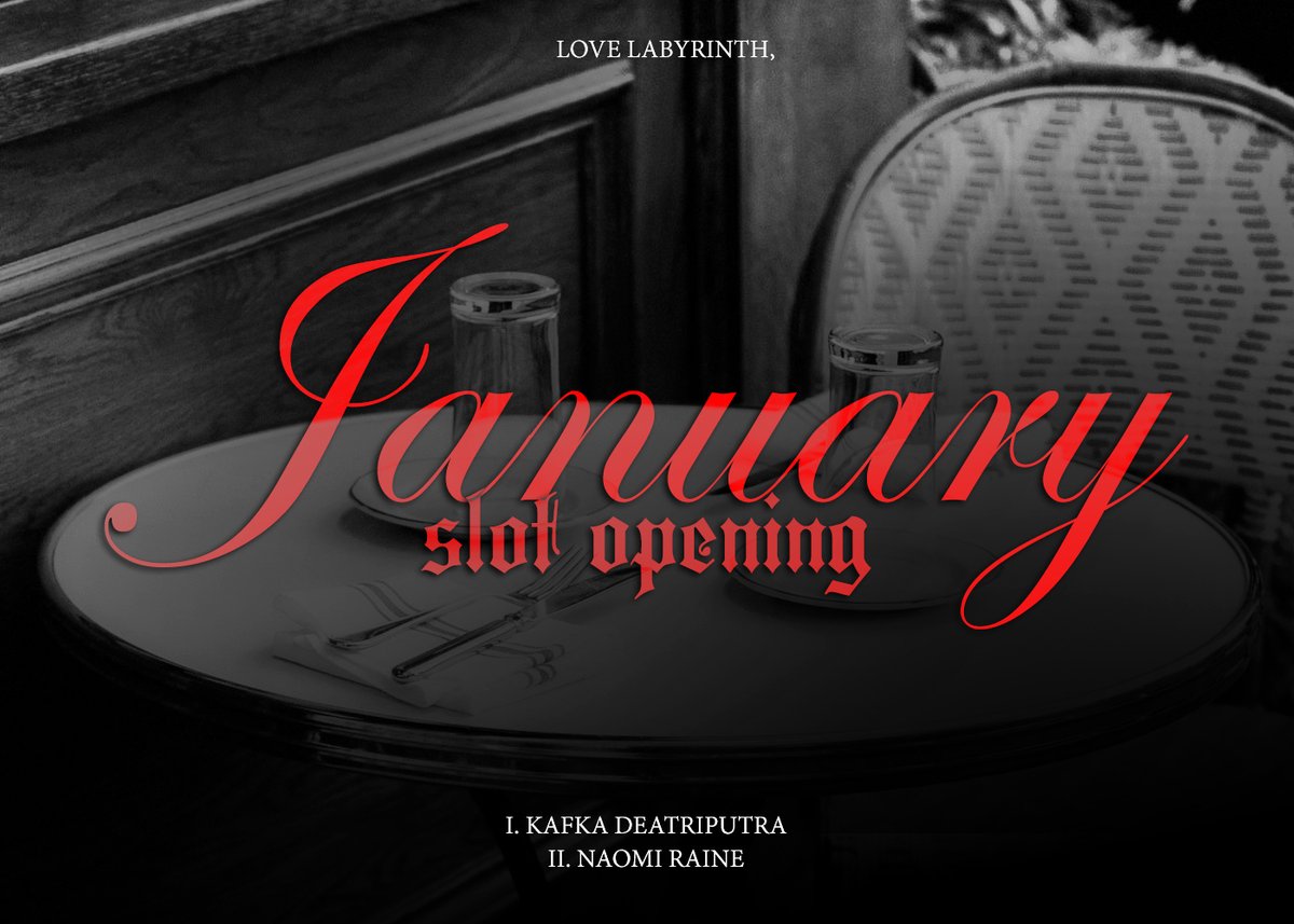 InLoveLabyrinth's tweet photo. ⠀⠀⠀⠀⠀⠀⠀͏   
SUBJECT: LOVE LABYRINTH JANUARY SLOT RESERVATION.
        
WEDNESDAY, DECEMBER 25TH, 2024. 7PM, GMT+7.
   ⠀⠀⠀ https://t.co/s2DWCp70am