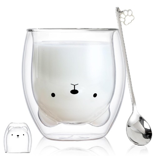 I just received Söta muggar glas dubbelvägg isolerade glasögon espressomopp, kaffekopp, tekopp, mjölkkopp, bästa presenten för kontor och personlig födelsedag (Björn) - Björn from drinksareennui via Throne. Thank you! throne.com/staydott #Wishlist #Throne