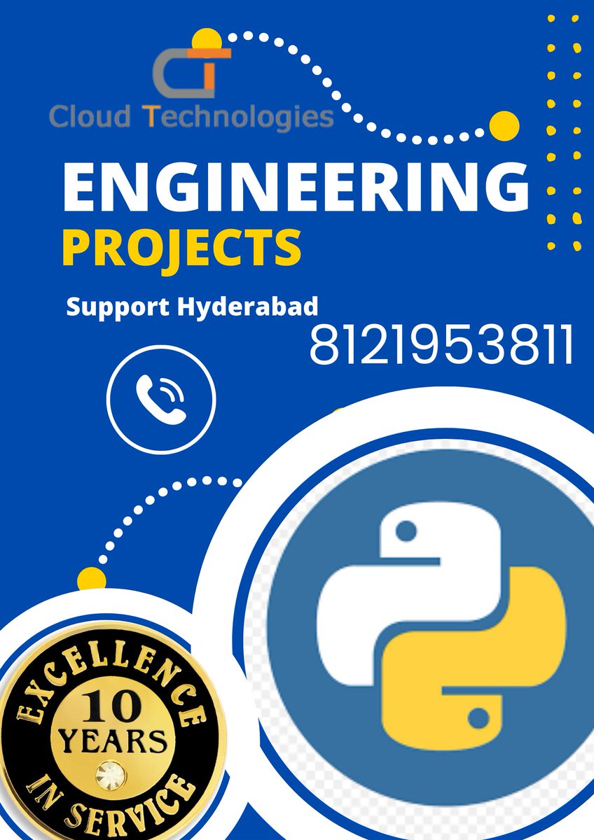 cloudtechpro's tweet image. 🚀 Boost your career with Cloud Technologies! 🎓 We offer cutting-edge Engineering Projects in Python &amp;amp; more. Trusted for 10+ years in Hyderabad!
Mobile: +91 8121953811,

#btechcseprojects #btechprojects #pythonminiprojects #miniprojects #Majorprojects #cseprojects #ieee2024