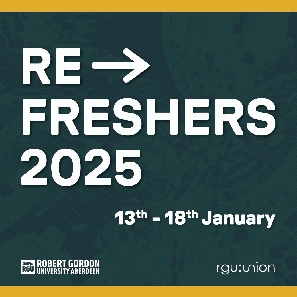 Refreshers Week 2025 incoming 👀

More info coming v soon...head to our website to find out more &gt; rguunion.co.uk/refreshers

#rguunion #refreshersweek2025 #robertgordonuni