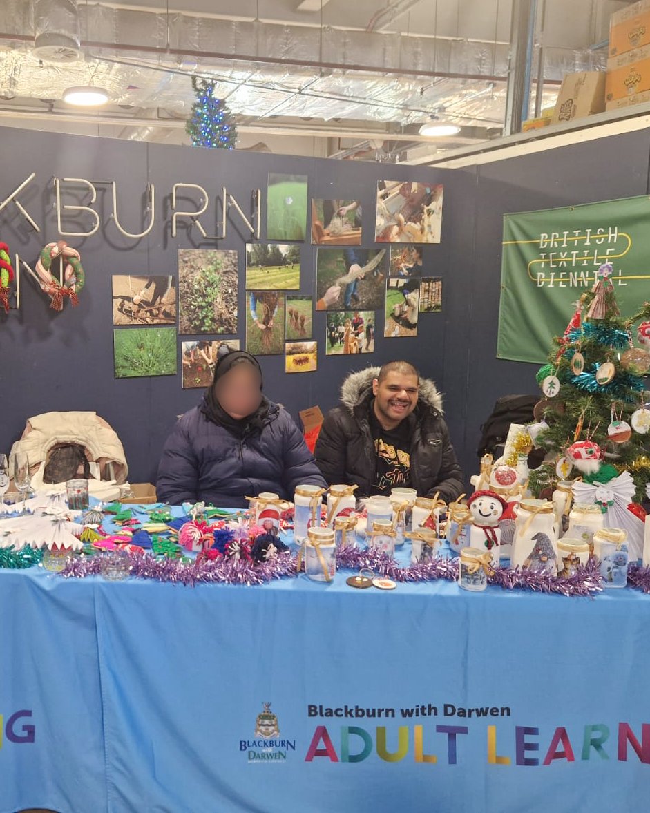 Over 12 weeks, we’ve worked with Lynette from <a href="/BwDAdultLearn/">BwDBC Adult Learning</a>  to make handmade Christmas decorations!🎄

This week, we sold them at Blackburn Markets and raised £313! 🎉 

Thank you to everyone who supported us. It means the world! 💖