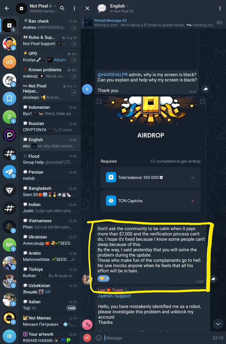 <a href="/notpixelx/">Not Pixel</a> solve this issue as soon as possible.
<a href="/thenotcoin/">Notcoin Ø</a> 
<a href="/s0meone_u_know/">Viktor 🧡</a>