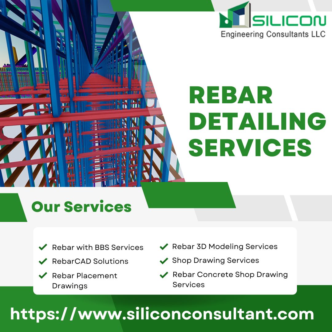 siliconecllc's tweet image. Redefine the #strength and #structuralintegrity of your #structuralproject with #SiliconConsultantsLLC’s best and precisely curated #RebarDetailing Services for the #UnitedStates’ #AEC Industry, meeting modern #structuraldesign requirements.

🌐shorturl.at/gpOOE

#CAD #USA