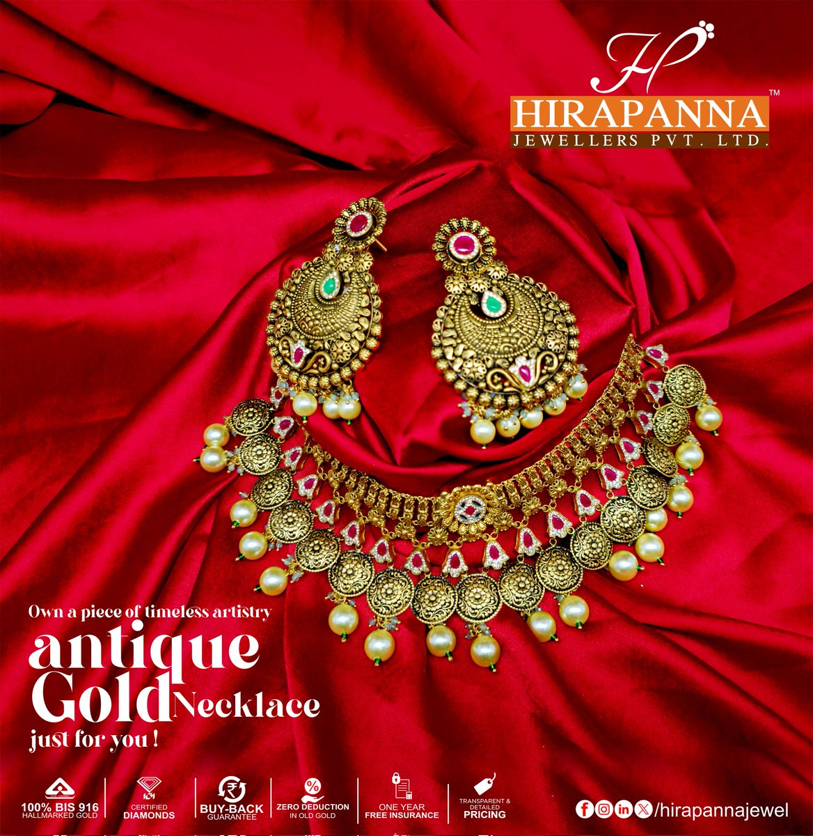 hirapannajewel's tweet photo. Own a piece of timeless artistry – antique gold necklace just for you.
.
.
.
#ShineBright #antiquejewellery
#antiquegoldring #goldjewellery #goldshine #LuxuryRedefined
#HiraPannaJewellers #DiamondLuxury #ShineBright #hirapannajewels #hpjmuz #diamondcollection #bewowindia https://t.co/JmoR5hwU5K